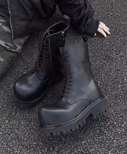 10cm UP ハイボリュームコンバットブーツ